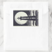 Sticker Rectangulaire Phare de Nubble Light Maine Lune (Sac)