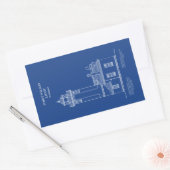 Sticker Rectangulaire Phare de Point Wilson - Washington - AD (Enveloppe)