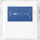 Sticker Rectangulaire Phare de Ponce de Leon Inlet - Floride - AD (Sac)