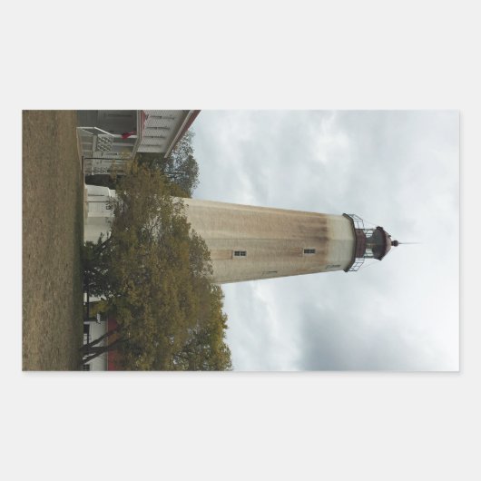 Sticker Rectangulaire Phare de Sandy Hook (Devant)