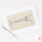 Sticker Rectangulaire Phare de Southwest Pass - Louisiana - SBD (Enveloppe)