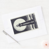 Sticker Rectangulaire Phare de St. Augustine Floride Lune (Enveloppe)
