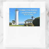 Sticker Rectangulaire Phare de Tibbetts Point, New York (Sac)