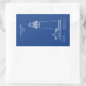 Sticker Rectangulaire Phare de Yaquina Head - Oregon - AD (Sac)