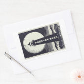 Sticker Rectangulaire Phare de Yaquina Head Oregon Moon (Enveloppe)