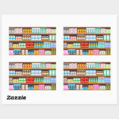 Sticker Rectangulaire Pharmacie (Feuille)