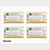 Sticker Rectangulaire Pharmacie chanceuse drôle de RX (Feuille)