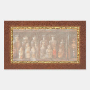 Sticker Rectangulaire Pharmacie - L'ensemble de chimie