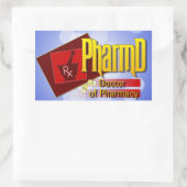 Sticker Rectangulaire PharmD Doctor of Pharmacy (Sac)