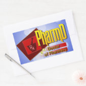Sticker Rectangulaire PharmD Doctor of Pharmacy (Enveloppe)
