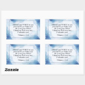 Sticker Rectangulaire Philippiens 1:2-3 La grâce et la paix pour vous, B (Feuille)