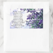 Sticker Rectangulaire Philippiens 4:8 Quoi qu'il soit de vrai Bible Vers (Sac)