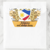 Sticker Rectangulaire Philippin classique (Sac)