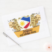 Sticker Rectangulaire Philippin classique (Enveloppe)