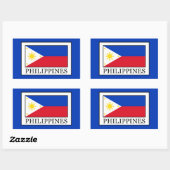 Sticker Rectangulaire Philippines (Feuille)