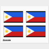 Sticker Rectangulaire Philippines (Feuille)