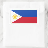 Sticker Rectangulaire Philippines - Drapeau philippin (Sac)