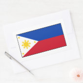 Sticker Rectangulaire Philippines - Drapeau philippin (Enveloppe)