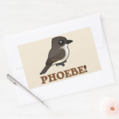 STICKER RECTANGULAIRE PHOEBE ! (Enveloppe)