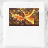 Sticker Rectangulaire Phoenix en vol (Sac)