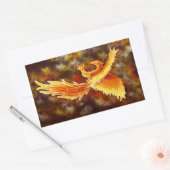 Sticker Rectangulaire Phoenix en vol (Enveloppe)