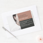 Sticker Rectangulaire Photo Brown Élégant Minimal (Enveloppe)