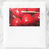 Sticker Rectangulaire Photo de Cherries (Sac)