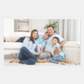 Sticker Rectangulaire Photo de famille (Devant)