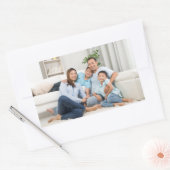 Sticker Rectangulaire Photo de famille (Enveloppe)