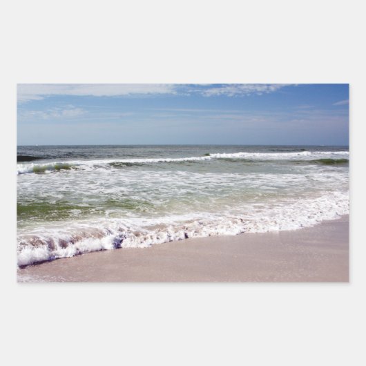 Sticker Rectangulaire Photo du jardin (Devant)
