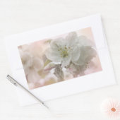 Sticker Rectangulaire Photo en fleurs de pomme blanche (Enveloppe)