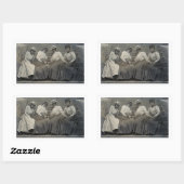 Sticker Rectangulaire Photo Femmes Africaines-Américaines (Feuille)