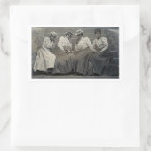 Sticker Rectangulaire Photo Femmes Africaines-Américaines (Sac)