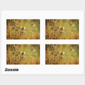 Sticker Rectangulaire Photo Goldfinch (Feuille)