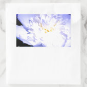 Sticker Rectangulaire Photo Peony blanc et violet (Sac)