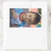 Sticker Rectangulaire Photo personnalisée (Sac)