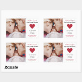 STICKER RECTANGULAIRE PHOTO PERSONNALISÉE, APPAREIL TEXTE ET COULEUR (Feuille)