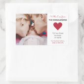 STICKER RECTANGULAIRE PHOTO PERSONNALISÉE, APPAREIL TEXTE ET COULEUR (Sac)