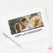 Sticker Rectangulaire Photo personnalisée Texte Anniversaire Cadeau (Enveloppe)