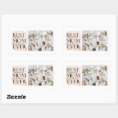 Sticker Rectangulaire Photo Pink Happy Mothers Day (Feuille)