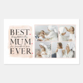 Sticker Rectangulaire Photo Pink Happy Mothers Day (Devant)