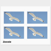 Sticker Rectangulaire Photo Seagull (Feuille)