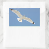 Sticker Rectangulaire Photo Seagull (Sac)