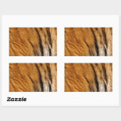 Sticker Rectangulaire Photo Tiger Stripes Big Cat Wildlife (Feuille)