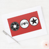 Sticker Rectangulaire Photographe aérien DJI Mavic USA (Enveloppe)