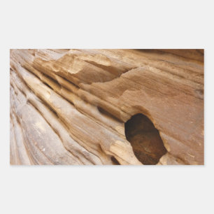 Sticker Rectangulaire Photographie abstraite de la nature du mur du cany