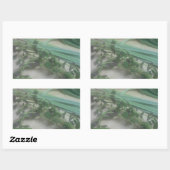 Sticker Rectangulaire Photographie des Herbes antiques (Feuille)