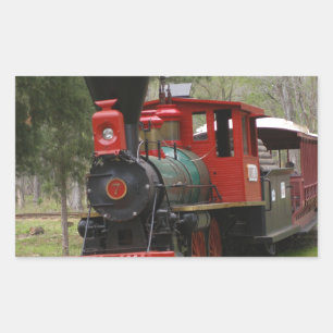 Sticker Rectangulaire Photos des trains de locomotives