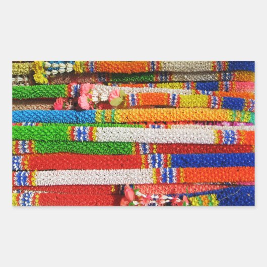 Sticker Rectangulaire Phuang Maalai - Jardin Floral Thaï (Devant)