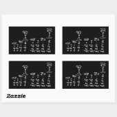 Sticker Rectangulaire Physique Math Formule Étudiants Enseignant Invitat (Feuille)
